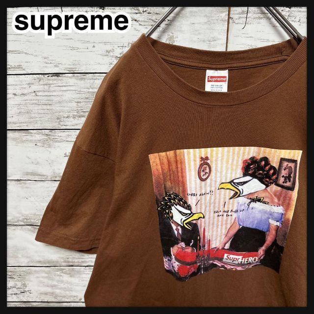 【即完売モデル】Supreme☆センタービッグロゴ  希少カラー Tシャツ.