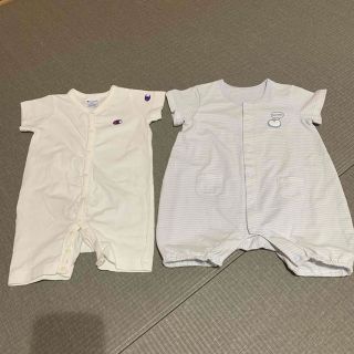 ロンパース　夏服 2着セット　80(ロンパース)