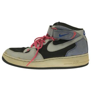 ナイキ(NIKE)のNIKE ナイキ 観賞用 AIR FORCE１ MID エアフォース１ ミッド ハイカットスニーカー グレー/ブラック 316670-001 US8.5(スニーカー)