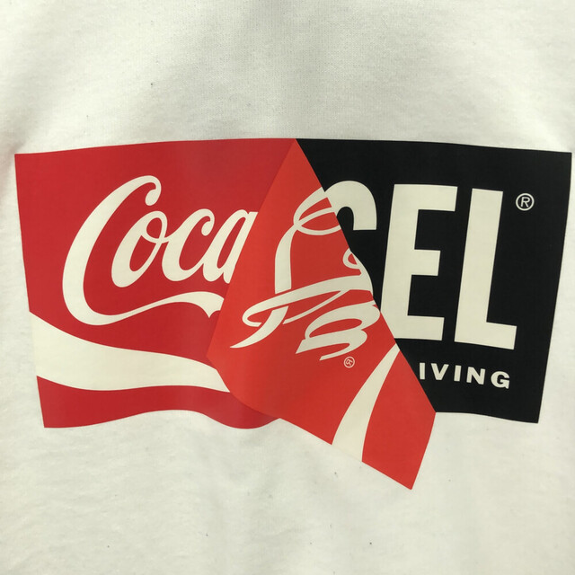 DIESEL(ディーゼル)のDIESEL ディーゼル × COCA-COLA コカ コーラ プリントデザイン スウェット パーカー 　ホワイト メンズのトップス(スウェット)の商品写真
