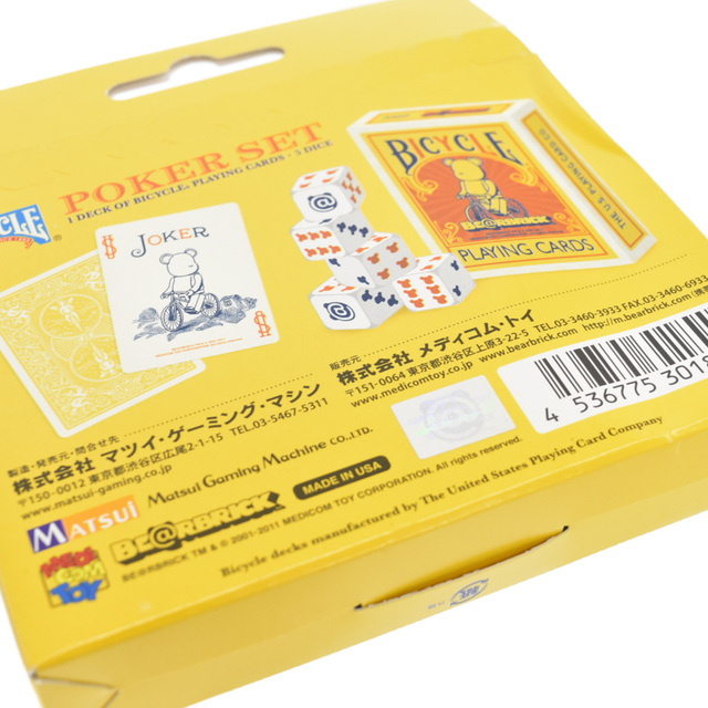 MEDICOM TOY(メディコムトイ)のMEDICOM TOY メディコムトイ BE@RBRICK BICYCLE PLAYING CARDS POKER SET ベアブリック バイシクル プレイングカード ポーカーセット メンズのアクセサリー(その他)の商品写真