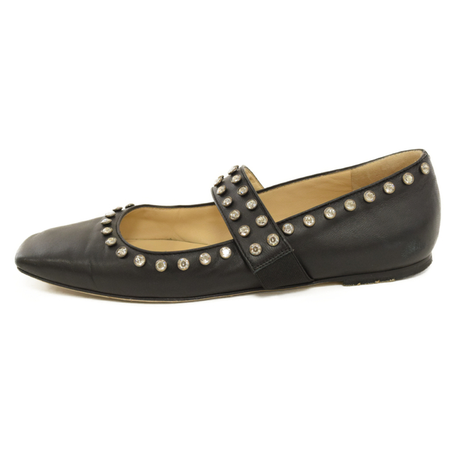 JIMMY CHOO ジミーチュウ WYNETTE FLAT ウィネット フラットスタッズパンプス ブラック レディース