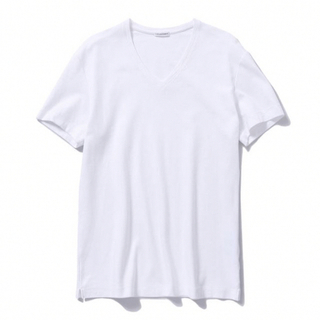 ビームス(BEAMS)の新品 クロスクローゼット Suvin Platinum Vネック 白黒 ２点(Tシャツ/カットソー(半袖/袖なし))