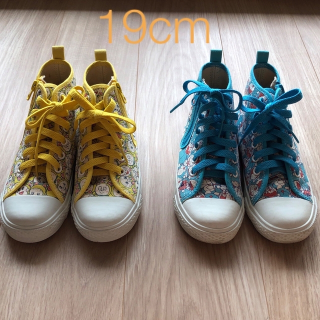 CONVERSE(コンバース)の19cm ドラミちゃん キッズ コンバース オールスター キッズ/ベビー/マタニティのキッズ靴/シューズ(15cm~)(スニーカー)の商品写真