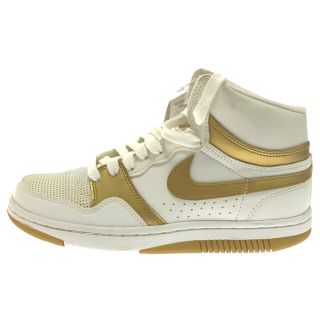 ナイキ(NIKE)のNIKE ナイキ COURT FORCE HIGH BASIC WHITE MET GOLD OG STYLE コート フォース ハイカットスニーカー 24cm/US7 ホワイト/ゴールド 315113-171(スニーカー)