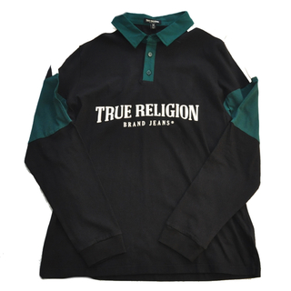 トゥルーレリジョン(True Religion)のTRUE RELIGION LOGO RUGBY SHIRT BLACK (ポロシャツ)