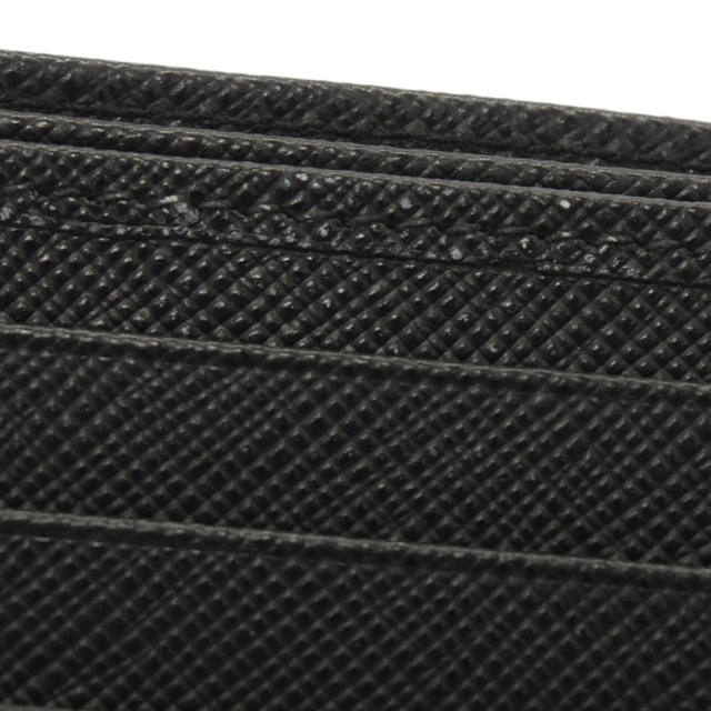 PRADA プラダ サフィアーノ レザーパッチ 二つ折り財布 ウォレット ブラック 4