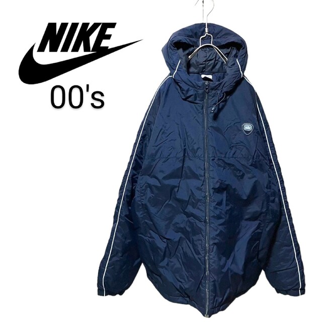 【NIKE】00's バ ワンポイントロゴ ナイロンジャケット A-490