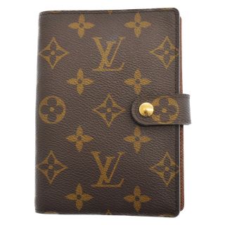 ルイヴィトン(LOUIS VUITTON)のLOUIS VUITTON ルイヴィトン アジェンダPM モノグラムレザー 手帳 ケース ブラウン(その他)