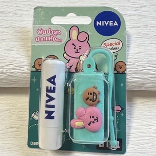 ニベア(ニベア)の海外限定 NIVEA × BT21 ニベア リップ BTS コラボ グリーン(リップケア/リップクリーム)