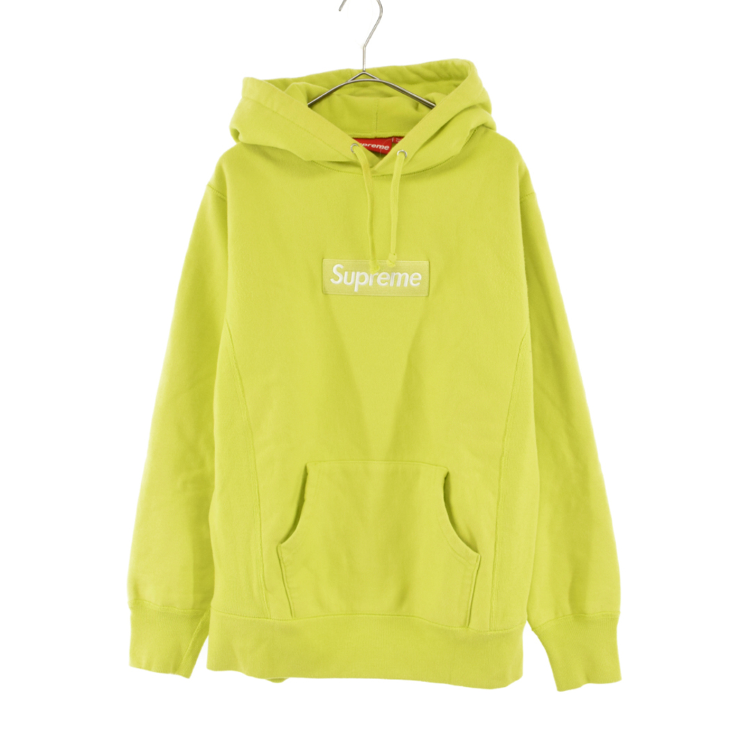 SUPREME シュプリーム 12AW Box Logo Hooded Sweatshirt ボックスロゴフーデッドスウェットシャツ　ライトグレーン プルオーバーパーカー