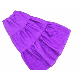 ザラ(ZARA)のZARA ザラ ロング スカート sizeXS/紫 ■■ レディース(ミニスカート)