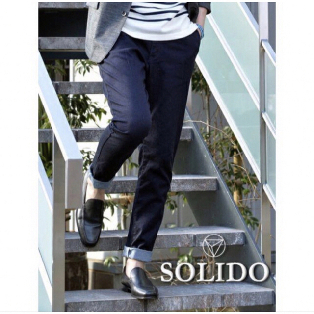 新品 Solido ソリード テーパード デニム パンツ ２点セット 日本製 4