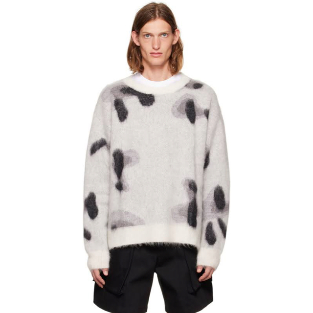 22AW T/SEHNE foot print knit 【超目玉枠】 48%割引 www