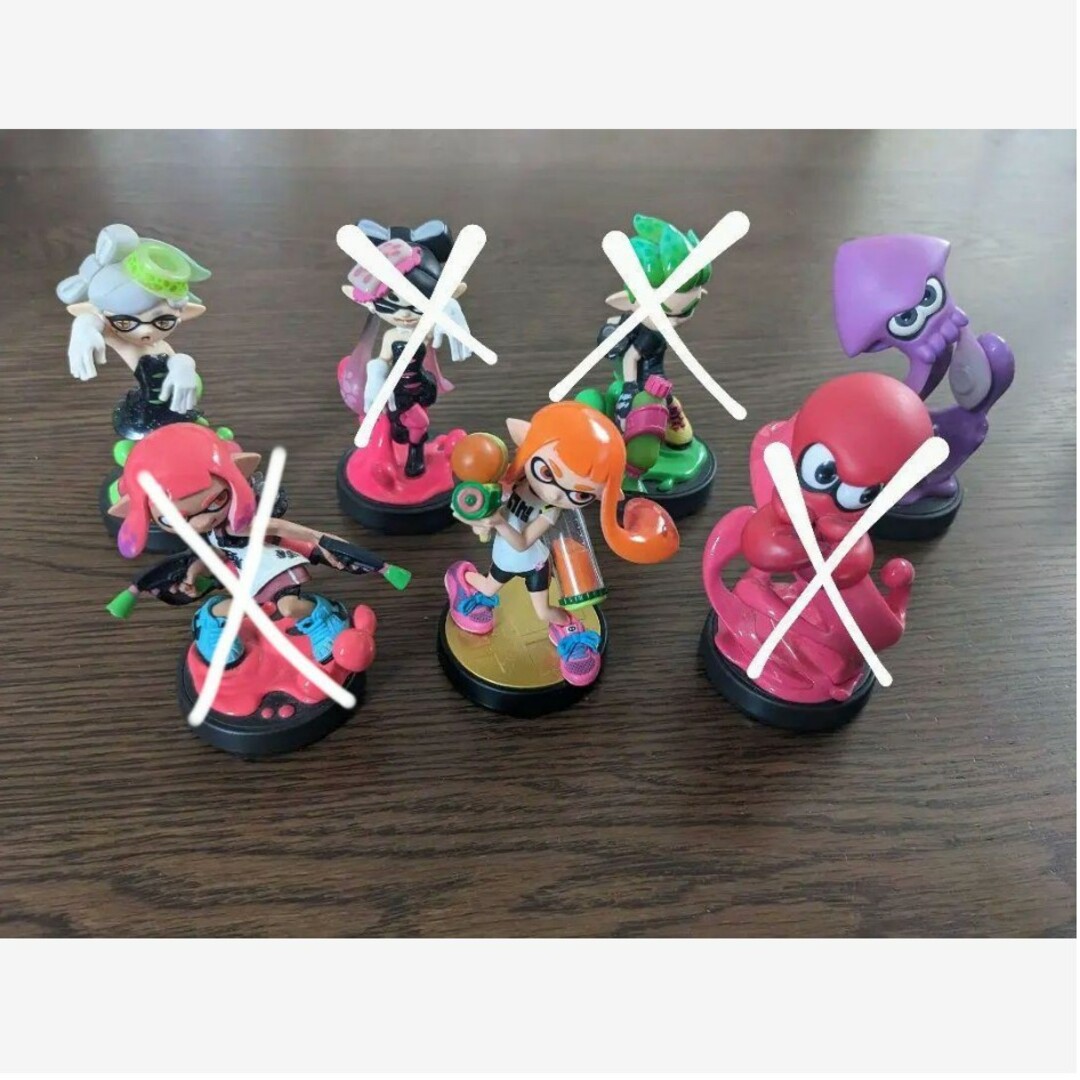 バラ売り可　スプラトゥーン　amiibo エンタメ/ホビーのフィギュア(ゲームキャラクター)の商品写真