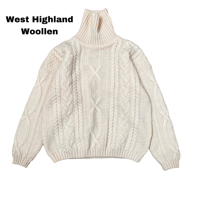 【West Highland Woollen】スコットランド製 アランセーター