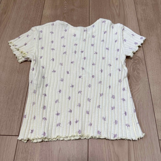 ZARA(ザラ)のZARA  半袖リブカットソー　92 キッズ/ベビー/マタニティのキッズ服女の子用(90cm~)(Tシャツ/カットソー)の商品写真