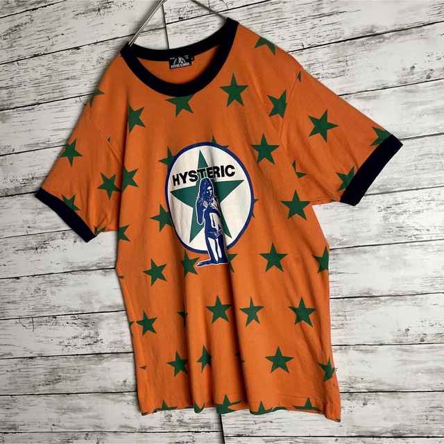 日本産】 Hysteric Glamour リンガーTシャツ ヒスガール Tシャツ