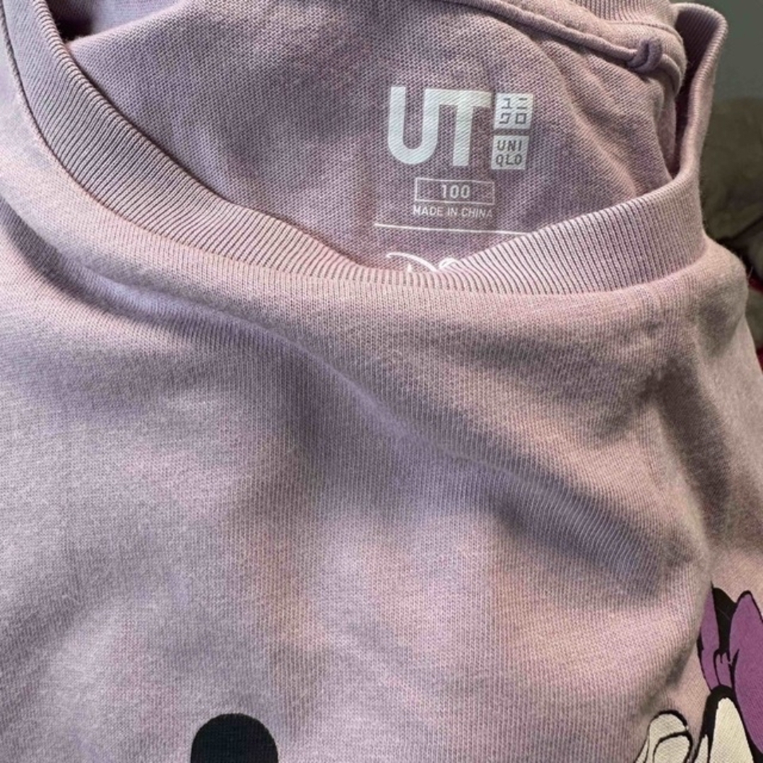 UNIQLO(ユニクロ)のユニクロ　ミニーTシャツ　100 キッズ/ベビー/マタニティのキッズ服女の子用(90cm~)(Tシャツ/カットソー)の商品写真