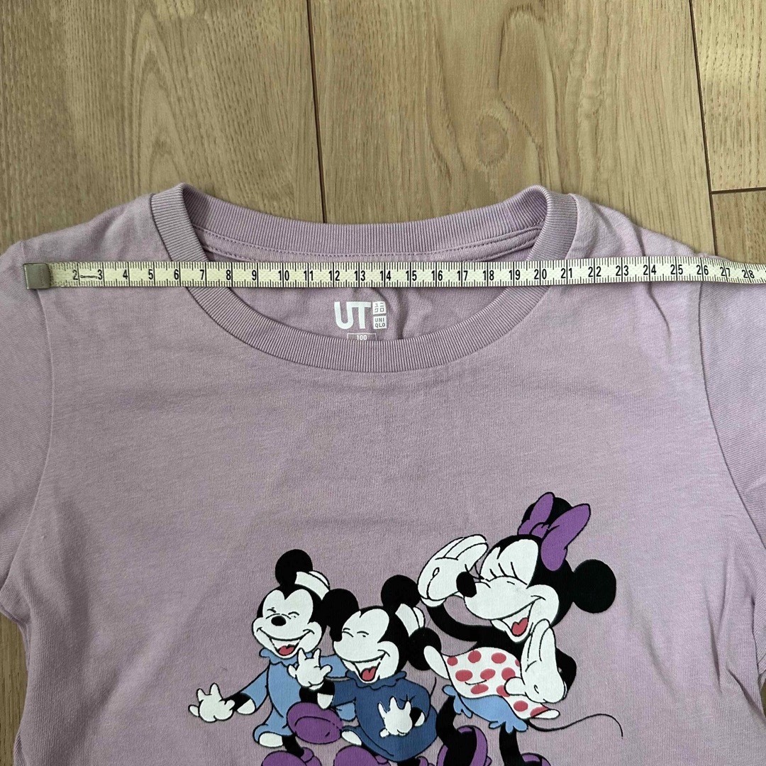 UNIQLO(ユニクロ)のユニクロ　ミニーTシャツ　100 キッズ/ベビー/マタニティのキッズ服女の子用(90cm~)(Tシャツ/カットソー)の商品写真