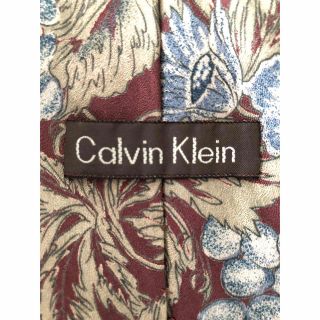 カルバンクライン(Calvin Klein)の【Calvin Klein】美品ネクタイ　植物柄(ネクタイ)