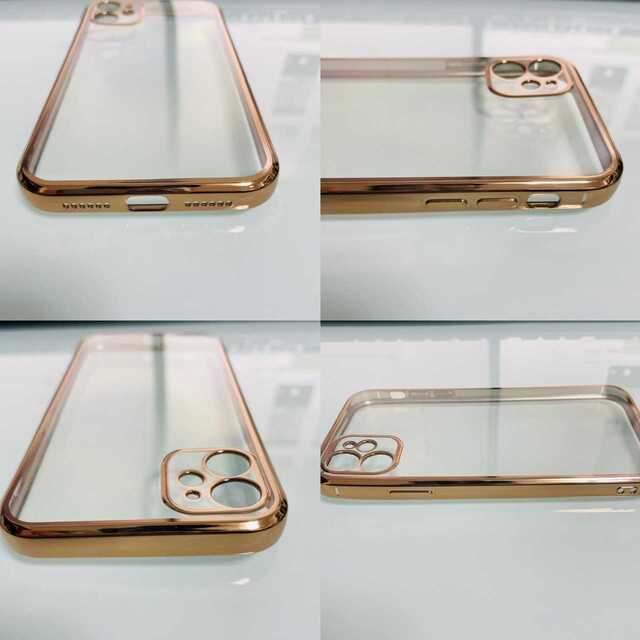 iPhone13pro用 クリア TPU メタリック iPhone スマホ/家電/カメラのスマホアクセサリー(その他)の商品写真