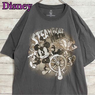 ディズニー(Disney)の【入手困難】Disney ミッキー　Tシャツ　2XLサイズ　ゆったり　一点物(Tシャツ/カットソー(半袖/袖なし))