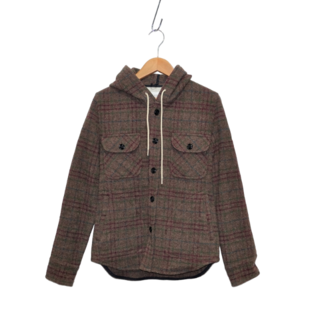 OLD FIDELITY CHECK HOODED WOOL SHIRT (シャツ)