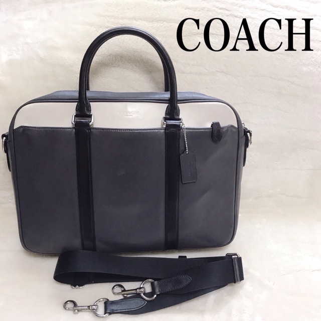 直売新品 【美品】COACH ビジネスバッグ 2way A4収納可 レザー