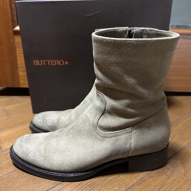 BUTTERO B825 ヌバック ブッテロ サイドジップブーツ メンズの靴/シューズ(ブーツ)の商品写真