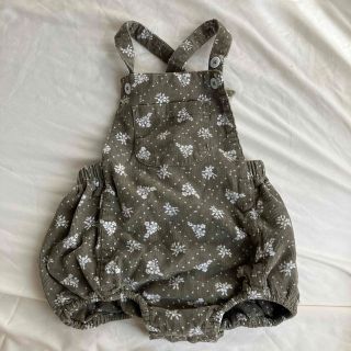 キャラメルベビー&チャイルド(Caramel baby&child )のlittle cotton clothes サロペット　ロンパース　12-18m(ロンパース)