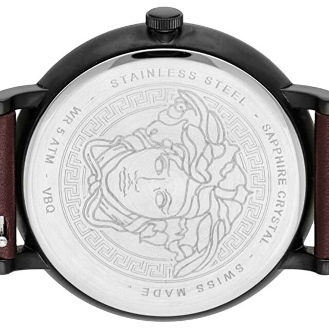 メール便可/取り寄せ VERSACE ヴェルサーチ 時計 ブラウン レザー