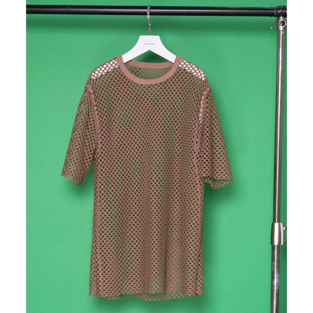 MAISON SPECIAL(メゾンスペシャル)のメゾンスペシャル ショートスリーブメッシュTシャツ レディースのトップス(カットソー(半袖/袖なし))の商品写真