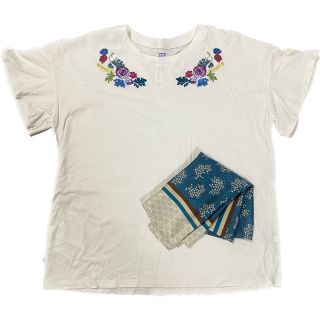 アナスイ(ANNA SUI)のUNIQLO✖️ANNA SUI コラボTシャツ、スカーフセット(Tシャツ(半袖/袖なし))