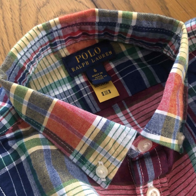 POLO RALPH LAUREN(ポロラルフローレン)のRalph Lauren新品ガールズ用シャツワンピース  120 キッズ/ベビー/マタニティのキッズ服女の子用(90cm~)(ワンピース)の商品写真