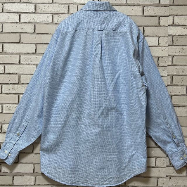 激レア トミーヒルフィガー 長袖シャツ チェック柄 ロゴ刺繍 ライト