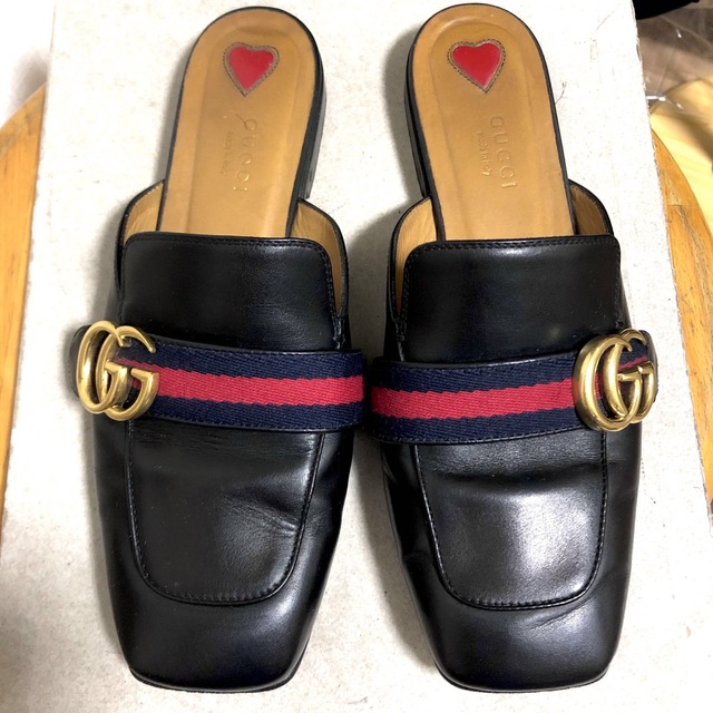 Gucci(グッチ)のグッチ　シェリーライン　スリッパ　ローファー モカシン　サボ　サンダル レディースの靴/シューズ(下駄/草履)の商品写真