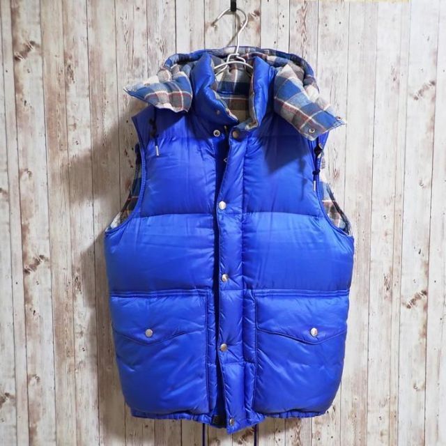 美品 SOPHNET. ソフネット ダウンベスト 裏地 チェック 柄 Mサイズ