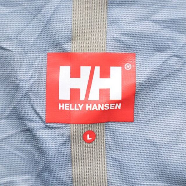 ヘリーハンセン チェック マウンテンパーカー L パープル HELLY HANSEN アウトドア ロゴ刺繍 ジャケット メンズ   【230330】