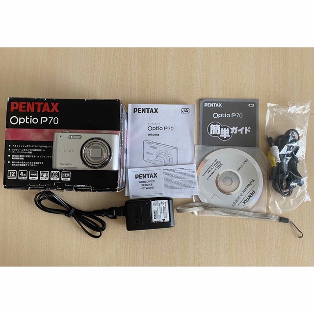 PENTAX(ペンタックス)のPENTAX コンパクトデジタルカメラ Optio P70 SILVER スマホ/家電/カメラのカメラ(コンパクトデジタルカメラ)の商品写真