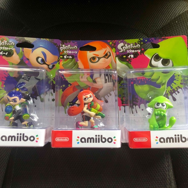 amiibo ガール ボーイ イカ(スプラトゥーンシリーズ) 3点