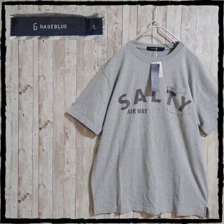 レイジブルー(RAGEBLUE)の美品 未使用 タグ付き RAGEBLUE ワンウォッシュ加工 プリント Tシャツ(Tシャツ/カットソー(半袖/袖なし))