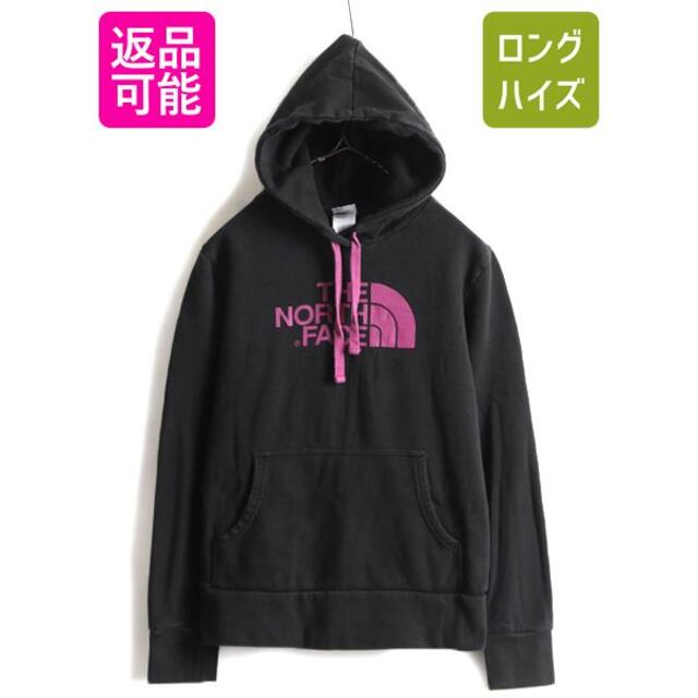 ノースフェイス プリント スウェットパーカー M 裏起毛 アウトドア