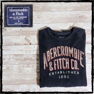 アバクロンビーアンドフィッチ(Abercrombie&Fitch)のAbercrombie&Fitch アバクロ ビンテージプリント加工 スウェット(Tシャツ/カットソー(七分/長袖))