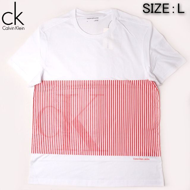 Calvin Klein(カルバンクライン)の新品 Calvin Klein Jeans Tシャツ モノグラムロゴ 半袖T L メンズのトップス(Tシャツ/カットソー(半袖/袖なし))の商品写真