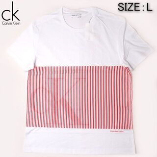 カルバンクライン(Calvin Klein)の新品 Calvin Klein Jeans Tシャツ モノグラムロゴ 半袖T L(Tシャツ/カットソー(半袖/袖なし))