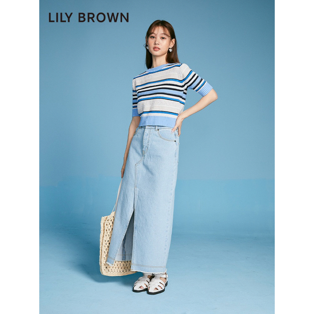 【新品未着用】LILY BROWN デニムスカート　完売品