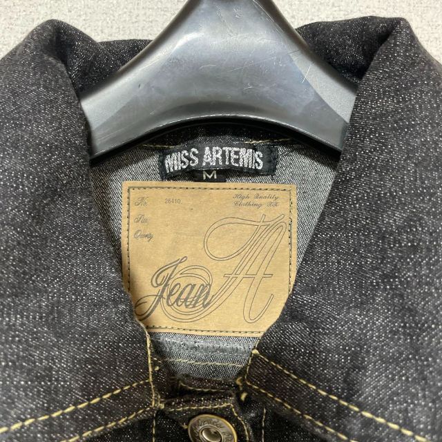 MISS ARTEMIS デニムジャケット ブラック M 新品 レディースのジャケット/アウター(Gジャン/デニムジャケット)の商品写真