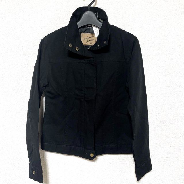 ジップアップジャケット コットン デニム M 新品 レディースのジャケット/アウター(Gジャン/デニムジャケット)の商品写真