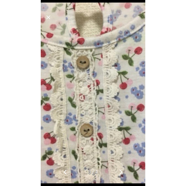 花柄チュニックワンピース　130㎝ キッズ/ベビー/マタニティのキッズ服女の子用(90cm~)(Tシャツ/カットソー)の商品写真